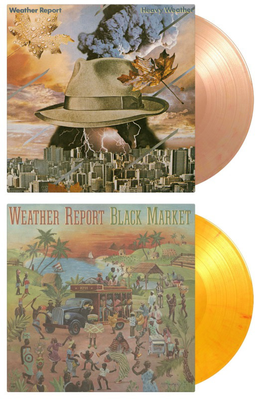 Weather Report / Black Market [180g LP / flaming coloured vinyl], Weather Report / Heavy Weather [180g LP / peach coloured vinyl]