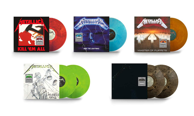 Metallica coloured vinyl collection