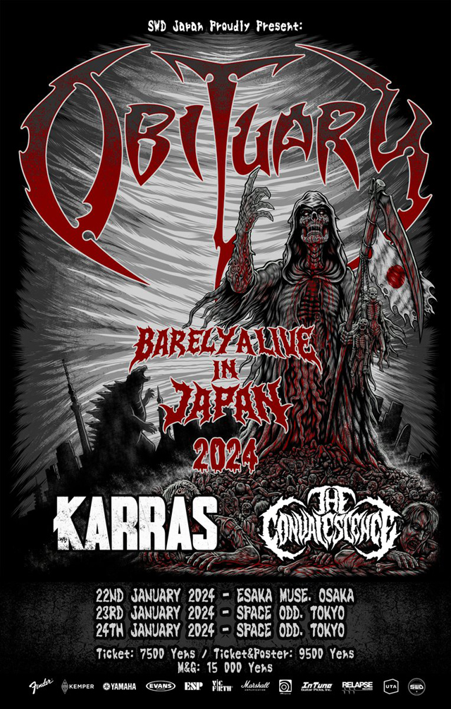 Obituary - BARELY ALIVE JAPAN TOUR 2024