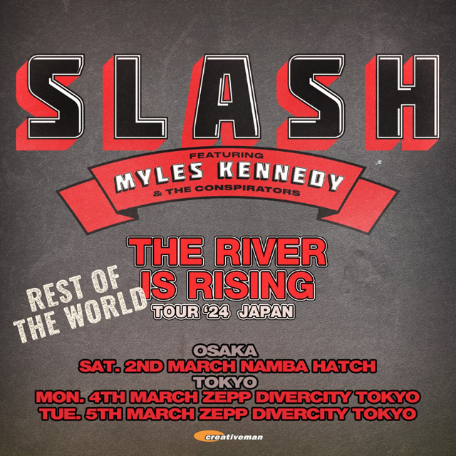 SLASH Featuring MYLES KENNEDY AND THE CONSPIRATORS  THE RIVER IS RISING THE REST OF THE WORLD TOUR 2024 JAPAN