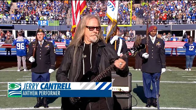 Jerry Cantrell Performs National Anthem Prior To Kickoff Of Week 8