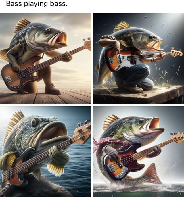 Bass playing bass