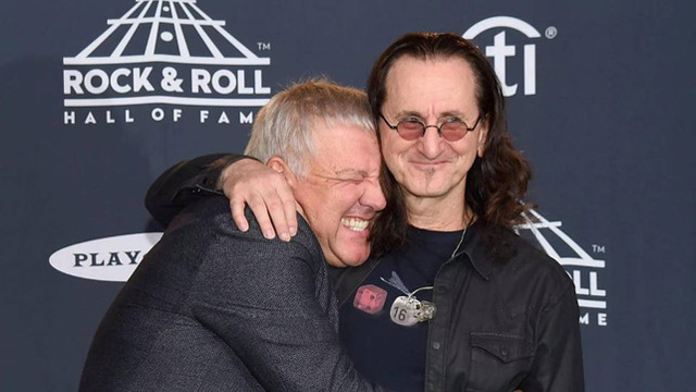 Geddy Lee and Alex Lifeson