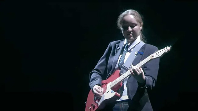 St Andrew's College guitarist Mia Fraser onstage (Image credit: St Andrews College)