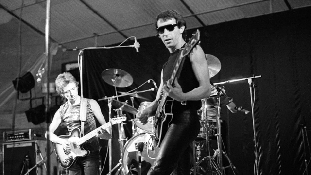 Andy Summers and Henry Padovani of rock group The Police performing on stage at the Mont-de-Marsan Festival, 5th August 1977.(Image credit: Ian Dickson//Redferns/Getty Images)