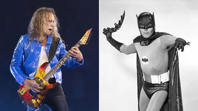 Kirk Hammett and Adam West as Batman (Image credit: Getty Images)