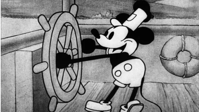 A picture of Mickey Mouse in the 1928 short film Steamboat Willie - Photograph: LMPC/Getty Images
