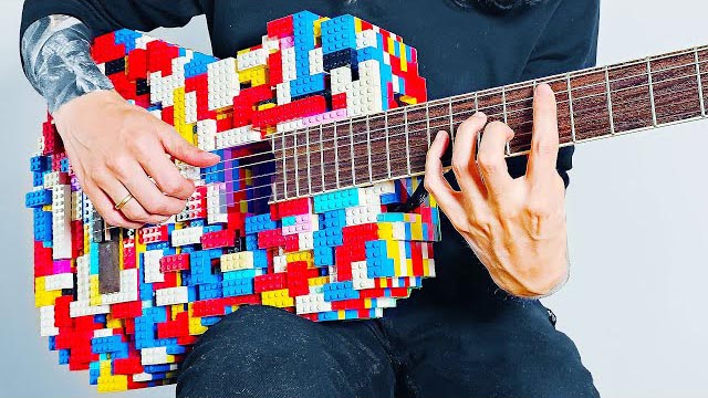 BERNTH - I built a LEGO Acoustic Guitar and it sounds CRAZY