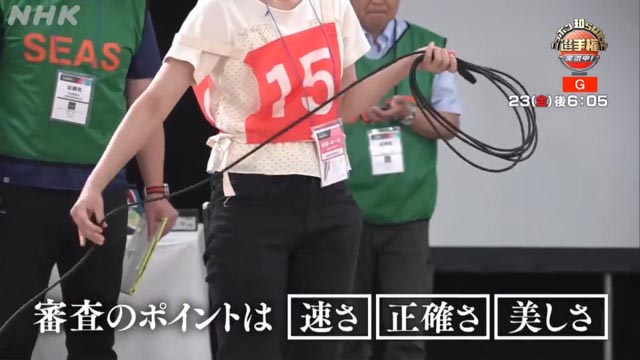 NHK『ニッポン知らなかった選手権　実況中！マイクケーブル8の字巻きグランプリ2023』(c)NHK