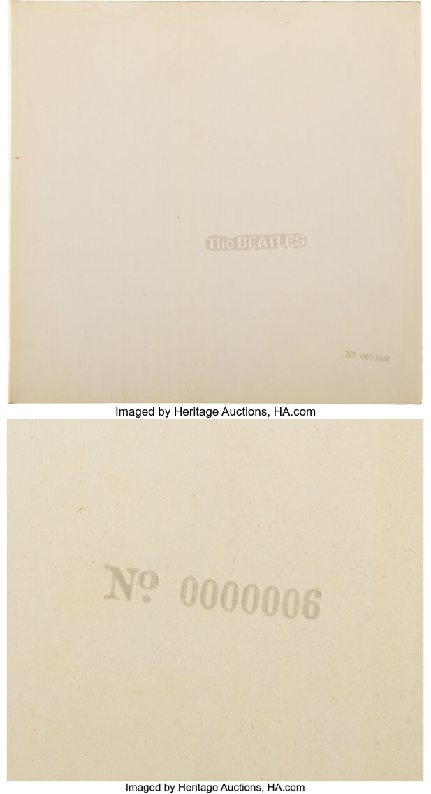 The Beatles The White Album No. #0000006 John Lennon's Copy, Top-Loader Stereo UK Pressing LP Vinyl Record