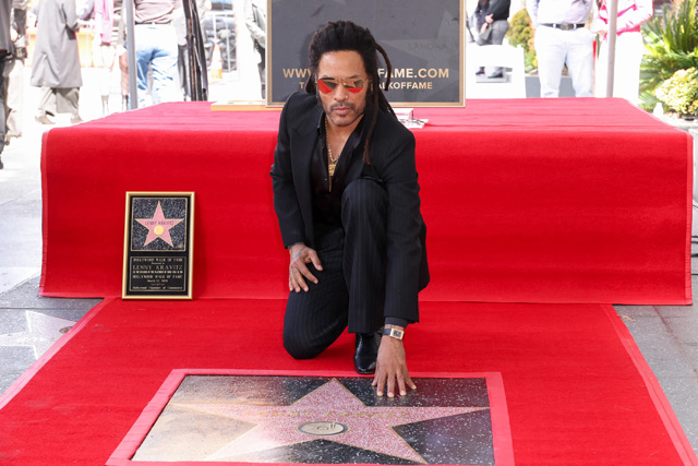 Lenny Kravitz - Hollywood Walk of Fame 2024 (Photo by JC Olivera/Variety via Getty Images)