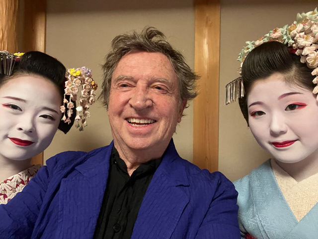 Andy Summers with new friends, Kyoto 2024