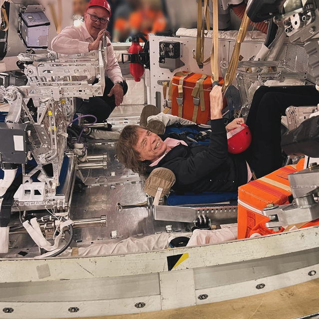 Mick Jagger at NASA. MICK JAGGER/INSTAGRAM