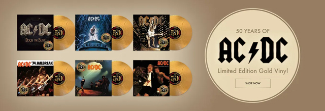 AC/DC 50th Anniversary gold vinyl Vol.2