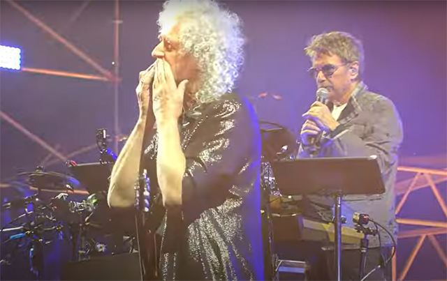 Jean-Michel Jarre and Brian May