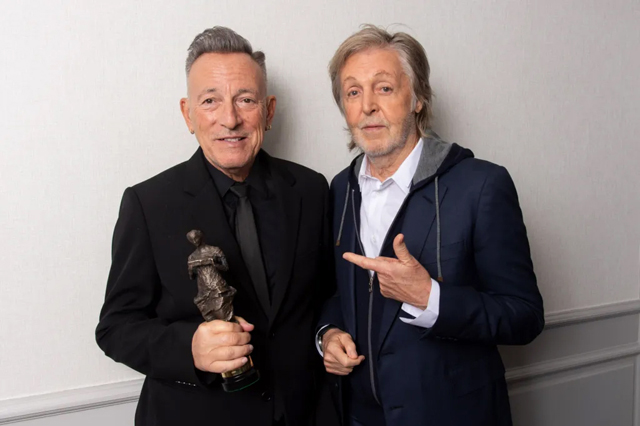 Bruce Springsteen and Paul McCartney - the Ivors Academy - Dave Hogan / Hogan Media / Shutterstock
