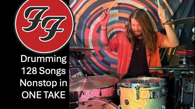 Greg Barton - FOO FIGHTING CANCER - Drumming 128 Foo Fighters Songs in One Take