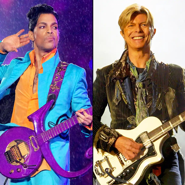 Prince and David Bowie Theo Wargo/WireImage; Dave Hogan/Getty Images