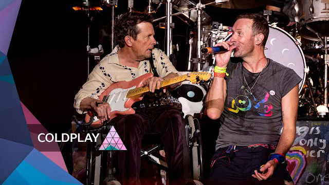 Coldplay with Michael J. Fox - Glastonbury 2024