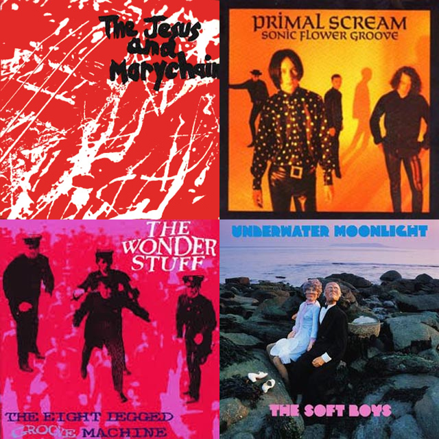 The Jesus And Mary Chain - Upside Down / Primal Scream - Sonic Groove Flower / The Wonder Stuff - The Eight Legged Groove Machine / The Soft Boys - Underwater Moonlight