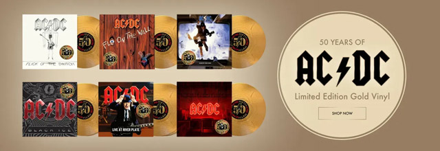 AC/DC 50th Anniversary gold vinyl Vol.3