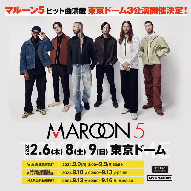 Maroon 5 Asia 2025 – Tokyo