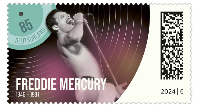 Freddie Mercury Receives Postage Stamp in Germany