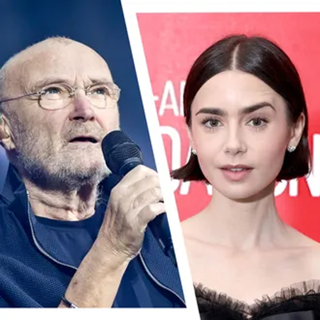 Phil Collins and Lily Collins - Photo-Illustration: Vulture; Photos: Getty Images (Frank Hoensch, Michael Loccisano)