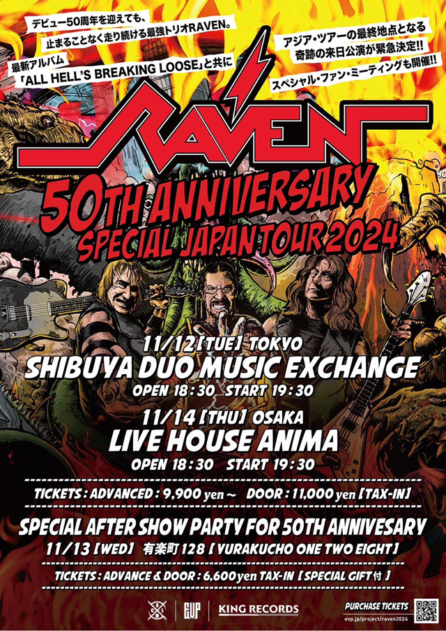 Raven - 50th Anniversary Special Japan Tour 2024