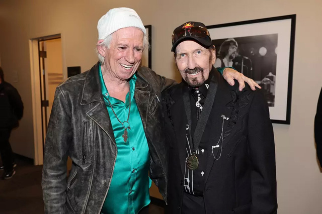 Keith Richards and James Burton - Terry Wyatt / Getty Images for Country Music Hall of Fame and Museum