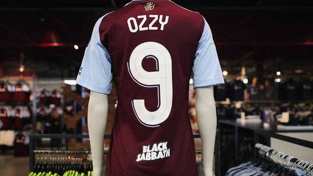 Aston Villa and adidas celebrate legacy of Ozzy Osbourne and Black Sabbath (c)Aston Villa　