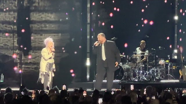 Cyndi Lauper with Sam Smith - Time After Time - Live@ Madison Square Garden on 10/30/2024.