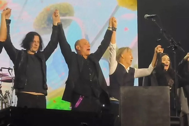 Paul McCartney with Jack White and St Vincent