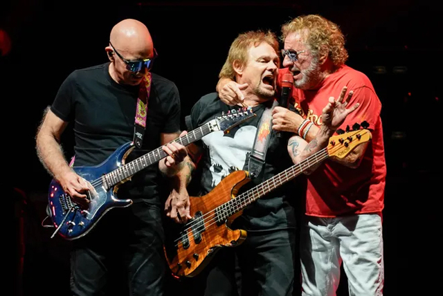 Joe Satriani, Michael Anthony,Sammy Hagar - Nashville, Tenn., Aug 2024. - Andrew Nelles / The Tennessean