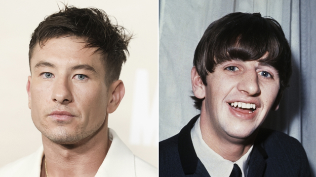 Barry Keoghan (photo by Rodin Eckenroth/FilmMagic) / Ringo Starr in 1963 (photo via Getty Images)