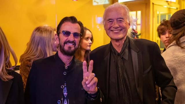 Ringo Starr and Jimmy Page (Image: CAMERA PRESS/Carsten Windhorst)