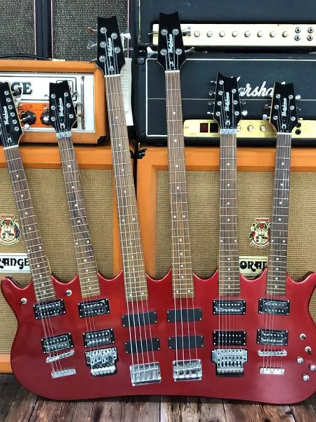 six-neck guitar The Beast (Image credit: Gardiner Houlgate)