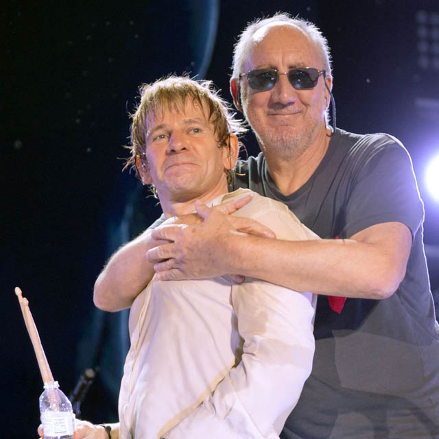 Zak Starkey and Pete Townshend