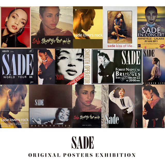 VINTAGE JAZZ POSTER SCRAP 1st Anniversary SADE ORIGINAL POSTERS EXHIBITION