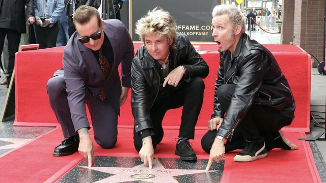 Green Day honored with a star on the Hollywood Walk of Fame (Image credit: Monica Schipper/Getty Images)