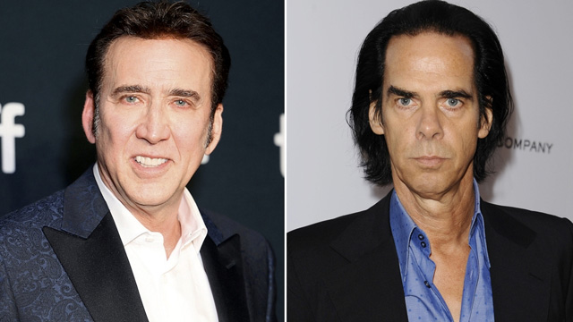 Nicolas Cage (photo by Leon Bennett/WireImage) / Nick Cave (photo by Jason LaVeris/FilmMagic)