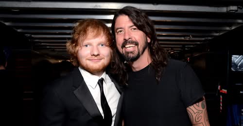 Ed Sheeran and Dave Grohl