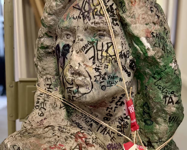 Jim Morrison’s long-lost graveside bust