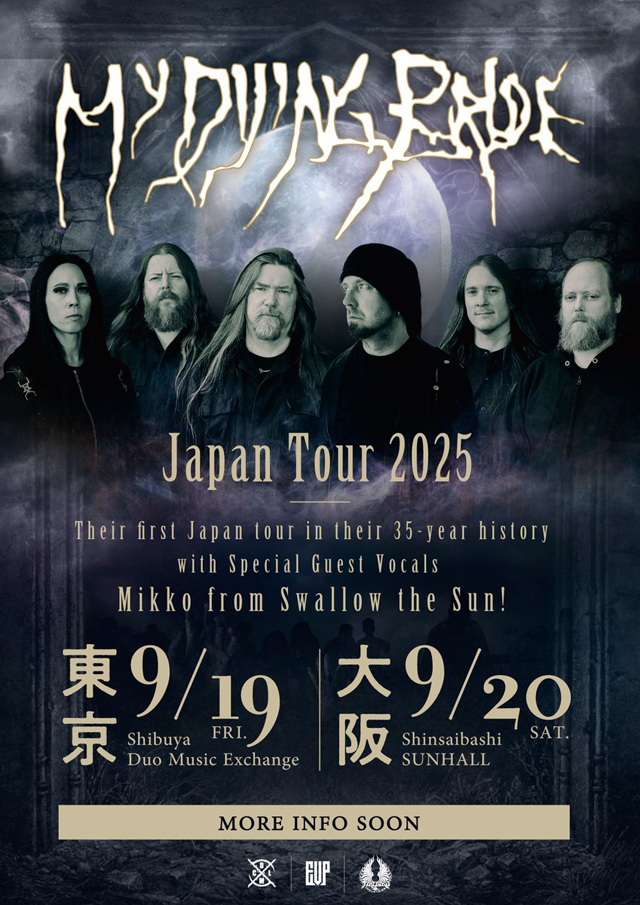 My Dying Bride Japan Tour 2025