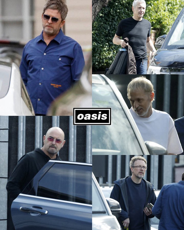 First images of Oasis members arriving for rehearsal - 2025