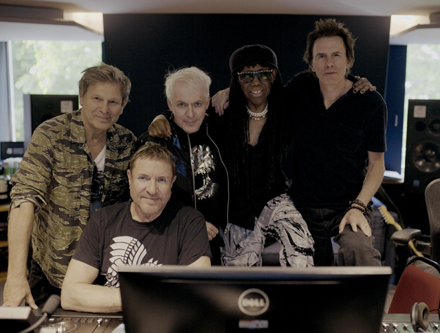 Duran Duran with Nile Rodgers at Abbey Road Studios 2025 - Photo by Gavin Elder
