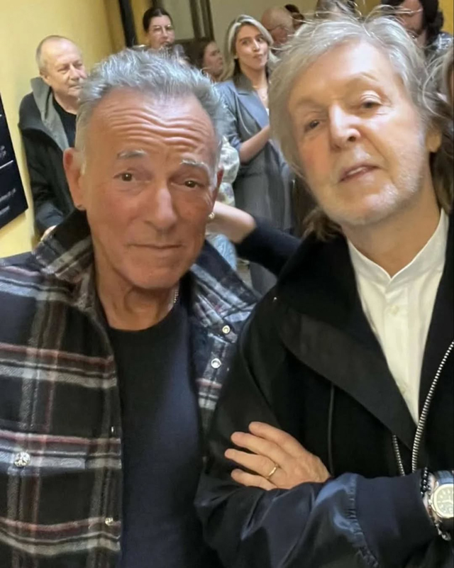 Bruce Springsteen and Paul McCartney at the Liverpool Institute of Performing Arts 2025 - Photo by Andrey Bye