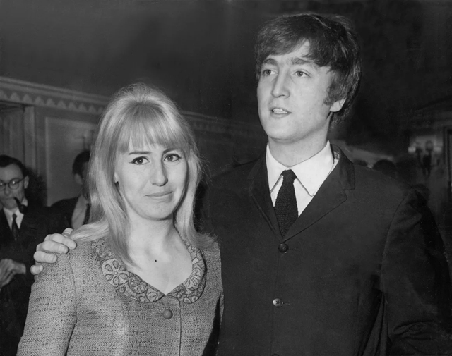 John Lennon and his wife Cynthia, pictured in April 1964. NCJ Archive/Mirrorpix/Getty Images