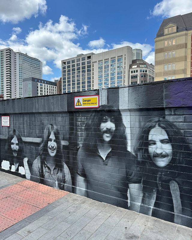 New Black Sabbath mural in progress in Birmingham