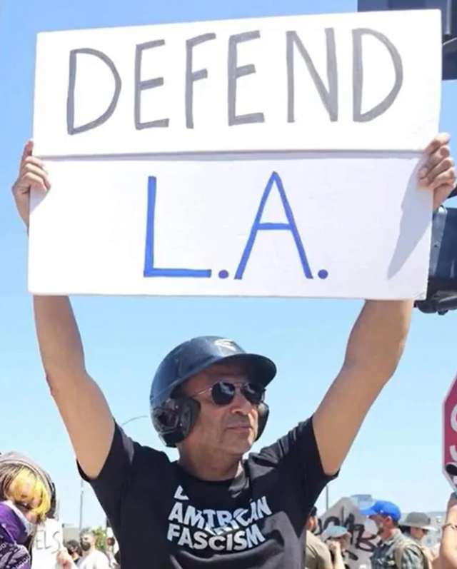 Tom Morello  in the nationwide “No Kings” protests